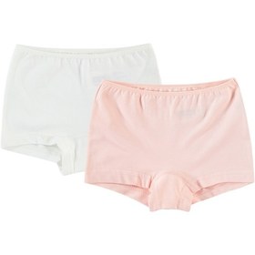 Resim Civil Girls Kız Çocuk 2'li Boxer Set Ekru-somon 2-10 Yaş D2334202623w1 Ekru - Somon 