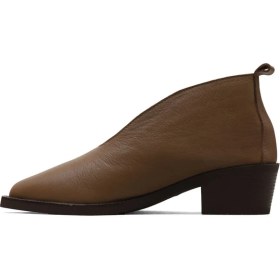 Resim Bueno Shoes Kahverengi Deri Kadın Topuklu Bot 01WD4004 01WD4004 