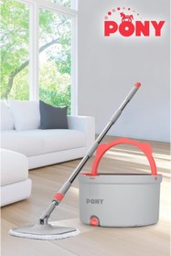 Resim Hype Store GRİ TEMİZ & KİRLİ SUYU AYIRMA ÖZELLİĞİ OTOMATİK TEMİZLİK SETİ MOP PASPAS 