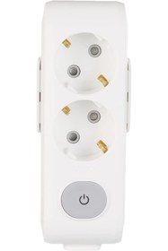 Resim STOREMAX İkili Priz Anahtarlı Topraklı Çocuk Korumalı Klemensli (Kablosuz) 236580 