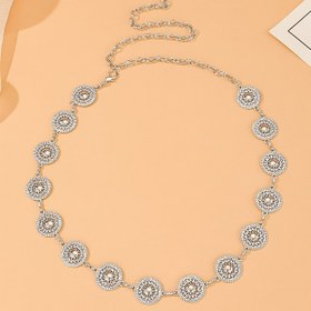 Resim Vintage Casual Çinko Alaşım Metal Güneş Çiçeği Kemer, Püskül Nakışlı - Ortalama Boyut, Döküm Malzemeler, Yetişkin, Plaj, Gece, Hafta Sonu Rahat 
