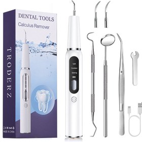 Resim Köpek Diş Ultrasonik Diş Fırçası Diş Taşı Temizleyici Elektrikli Evcil Hayvan Diş Kazıyıcı Alet Plak Köpek Diş Bakım Seti Ağız Temizleme Aleti 