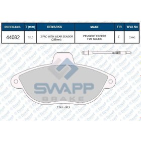 Resim Fren Balatasi On Jumpy Scudo Expert Dw8B Fisli 2000- P806 504622735 