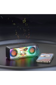 Resim Recci Rgb LED Işıklı Bluetooth Speaker Hoparlör Recci RSK-W38 Space Station Serisi 10W 