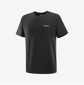 Resim Salomon Logo Tee M Deep Black// Erk T-shırt Lc2526200 Siyah 