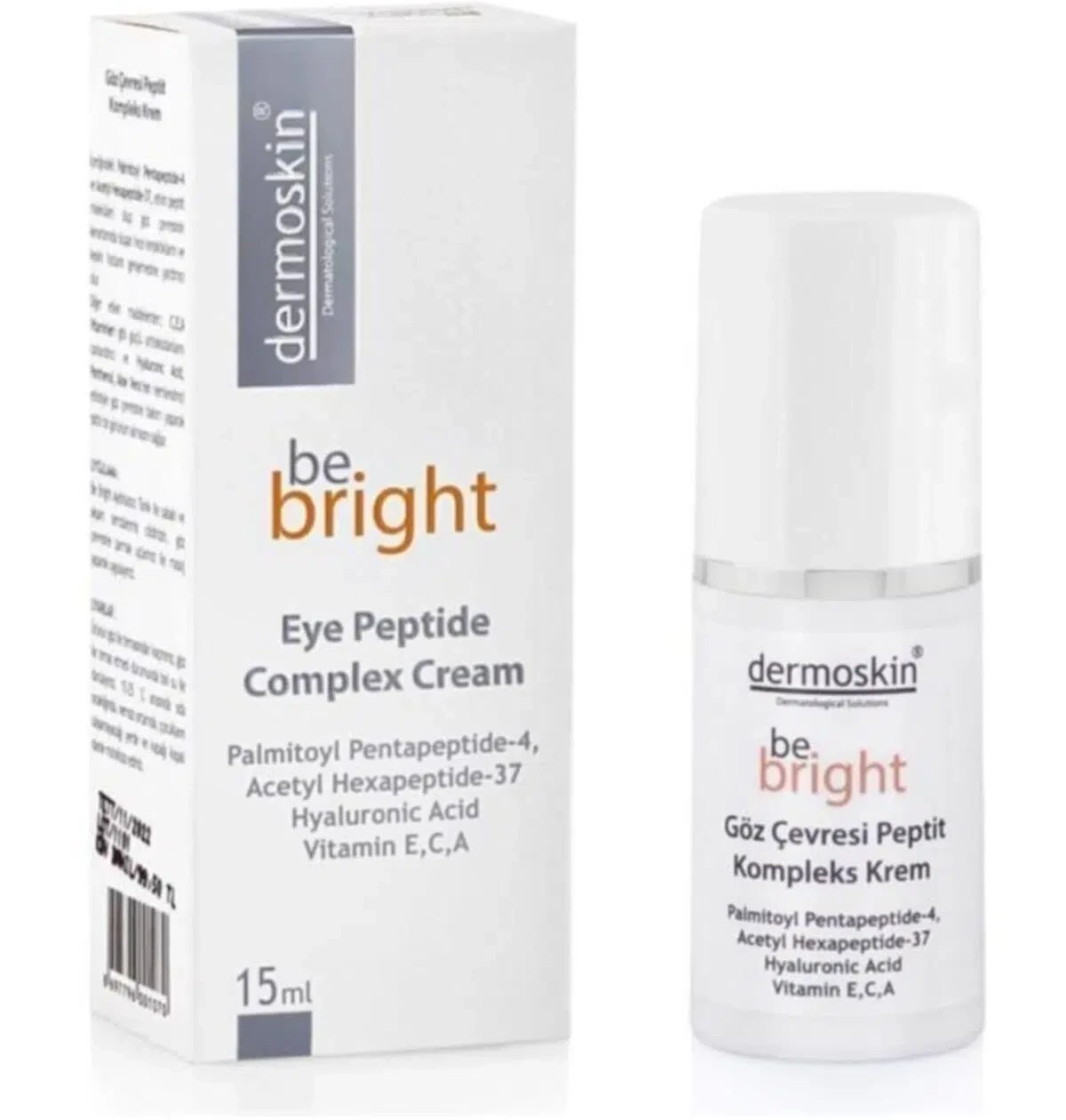 Dermoskin Be Bright Göz Çevresi Peptit Kompleks Krem 15 ml Fiyatı ve Özelliklerı - Badem