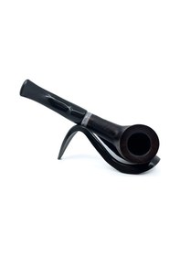 Resim Dapper Bent Billiard Briar Gül Kökü 9 Mm Filtreli El Yapımı Pipo - 3069 
