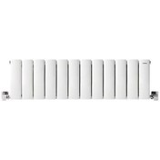Resim 300mm x 955mm Lilac Yüksek Isı Kapasiteli Dekoratif Yatay Beyaz Alüminyum Radyatör 
