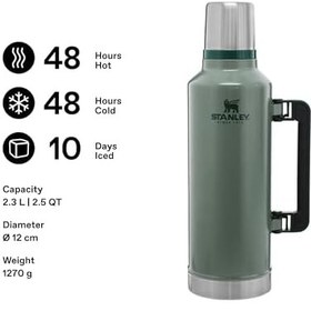 Resim Stanley Classic Legendary Vakumlu Çelik Termos, 2.3 L 