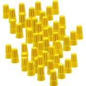 Resim Suntek 100 Adet Elektrik Teli Konektörü Çevirmeli Kolay Sarı 