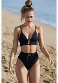 Resim Angelsin Siyah Yüksel Bel Bikini Alt (504414883) 