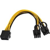 Resim PrimeX Plus PX-4302-8 8 Pin To 2x8 Pin Psu Ekran Kartı Güç Çevirici Kablo 