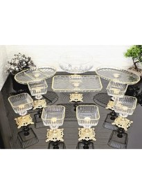 Resim Atabey Home 10 Parça Çeyiz Seti 3 Adet Sunumluk 1 Adet Salata Kasesi & 6 Adet Dondurmalık 