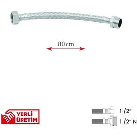 Resim Bağlantı Hortumu 1/2'1/2 N 80 Cm 