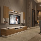 Resim Decoraktiv Trendstyle 5220DAS Mdf Tv Ünitesi Tv Sehpası - Beyaz - Pera 