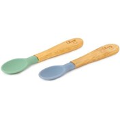 Resim Citron 2'li Organik Bambu Kaşık Seti - Green/Blue 1073674 