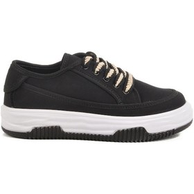 Resim Aspor Siyah Keten Kadın Spor Ayakkabı Çok Renkli 