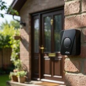 Resim Similar Siyah Kablosuz Su Geçirmez Kapı Zili 