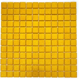 Resim MozaiKristaL Mutfak Tezgah Arası Ve Iç Dekorasyon Için 23x23mm Altın, 30x30cm. Kristal Mozaik. (0.45 M2 FİYATI) 