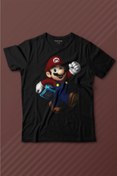 Resim Kendim Seçtim Yeni Süper Mario Bros Mario Baskılı Tişört Çocuk T-shirt 