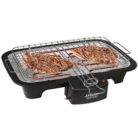Resim Gustoso Sıcaklık Ayarlı 2000 W Elektrikli Barbekü Izgara 