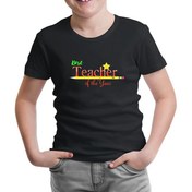Resim Best Teacher of the Year Öğretmenler Günü Siyah Çocuk Tshirt 