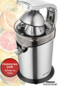 Resim GoldMaster Freshup Inox Çıkarılabilir Paslanmaz Çelik Döküm Tutma Kolu Narenciye Meyve Sıkacağı 