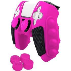 Resim Sones Sony Ps5 İçin Renkli Silikon Oyun Kumandası Koruma Kılıfı Pembe Siyah Diğer 