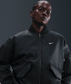 Resim Nike Sportswear Therma-FIT Reversible Bomber Jacket - Siyah / 