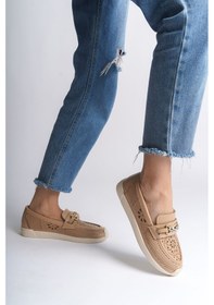 Resim Lıly Bağcıksız Ortopedik Rahat Taban Çiçek Desenli Kadın Babet Ayakkabı Ckt - Ten Ten 