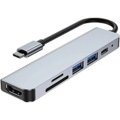 Resim Teltree 6-1 Usb-c Hub: 4k Hdmı Çıkışı, 2 Usb Portu, 100w Pd Şarj, Sd/tf Kart Okuyucu - Macbook Uyumlu/pro/air Ve Diğer C-tipi Cihazlar İçin 