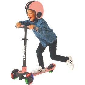 Resim Chillafish Scotti Glow 3 Tekerlekli Işıklı Scooter - Flamingo Açık Pembe 