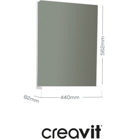 Resim Elmas Ayna ve Etajer 45 cm Beyaz 