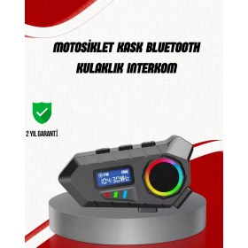 Resim Pileli Store Suya Dayanıklı Bluetooth Interkom 5.4 Hoparlör 500MAH Batarya ve Fm Radyo Özellikli 