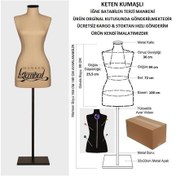Resim Videolu Ürün-40 Beden Keten Kumaşlı Terzi Prova Mankeni 527201042 
