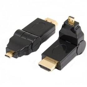 Resim Micro Hdmı Erkek To Hdmı Erkek 180 Derece Dönebilen Dönüştürücü 