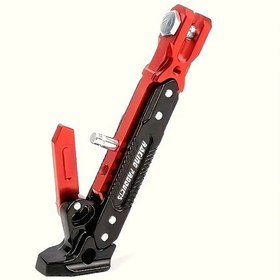Resim Dashanshop Kırmızı Heavy-duty Ayarlanabilir Motor Kickstand Çift Yaylı Off-road Bisiklet Scooter 