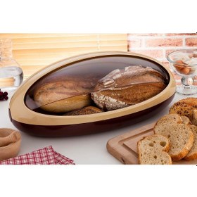 Resim Omnipazar Sy-5315 Plastik Cindy Ekmek Kutusu Kahverengi 