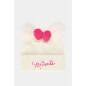 Resim DeFacto Disney Mickey & Minnie Kulaklı Nakışlı Bere Kız Çocuk F2376A825WN 
