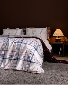 Resim Madame Coco Philippe King Size %100 Pamuk Ranforce Baskılı Çarşaflı Nevresim Takımı - Mavi 8684427302910 Çok Renkli 