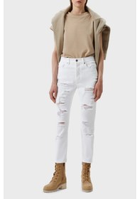 Resim Armani Exchange Bayan Kot Pantolon 3RYJ51 Y1HRZ 1100 BEYAZ Beyaz 