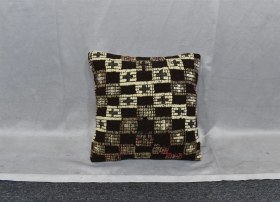 Resim Zehra Abla Halı Yeni El Dokuma Dekoratif Kilim Kırlent Yastık Kılıfı 6504 Çok Renkli 