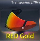 Resim Chuangyinshop Mirror Gradient Red Golden Akrep Exo 1400 Carbon R1 Air Exo 520 Air Exo 391 Lens Gece Gündüz Universal 