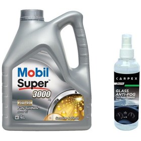 Resim Mobil Super 3000 X1 5W-40 Motor Yağı 4 L + Carpex Cam Buğu Önleyici 