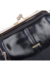 Resim Nas Bag Burslu Klipsli Vintage Omuz Ve Çapraz Çanta 23x20 Cm Ebatlarındadır Siyah Yankı 