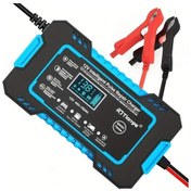 Resim Maxaccess Rjtıanye 12v 6a Akıllı Akü Şarj Cihazı Lcd Ekranlı Otomatik Manuel Mod Mavi 