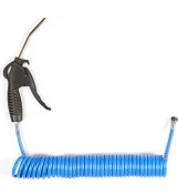 Resim 5 mt Hava Hortumu Plastik Tabancalı Kabin Temizleme Mavi Polietilen 1/4 Rekorlu 