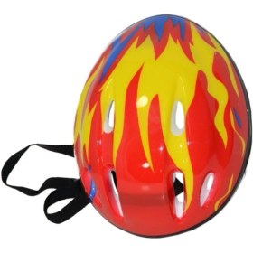 Resim Top Rock Store Renkli Hafif Scooter Bisiklet Kaykay Paten Çocuk Kaskı Koruma Seti 6 Parça-Kırmızı 