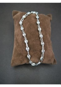 Resim Omar Silver Unisex 4,5Mm Arpa Gemici Gümüş Bileklik 5,20 Gr 