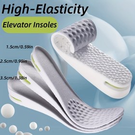 Resim Yüksek Elastikiyetli Elevatör Tabanlıkları - Şok Emici, Rahat, Yumuşak Alt, Görünmez Yükseklik Artışı, Çeşitli Boyutlarda Mevcut, PVC Malzeme, Konfor Ayakkabıları | Ergonomik Tabanlık | Esnek Malzeme 